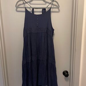 Navy Blue Sleeveless Dress